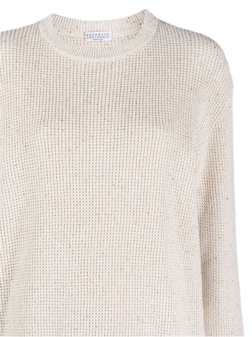 Maglione girocollo a maglia grossa Brunello Cucinelli | MDV726010CJ430